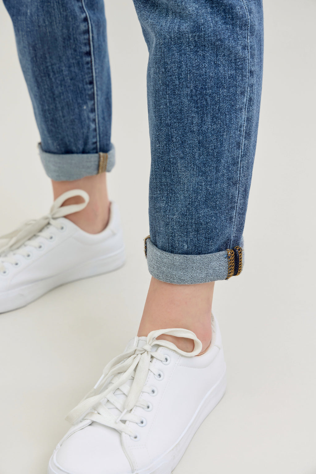Judy Blue High Waist Dark Wash Destroyed Bleach Splatter Boyfriend
