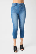 Judy Blue High Waist Cool Denim Pull On Capri