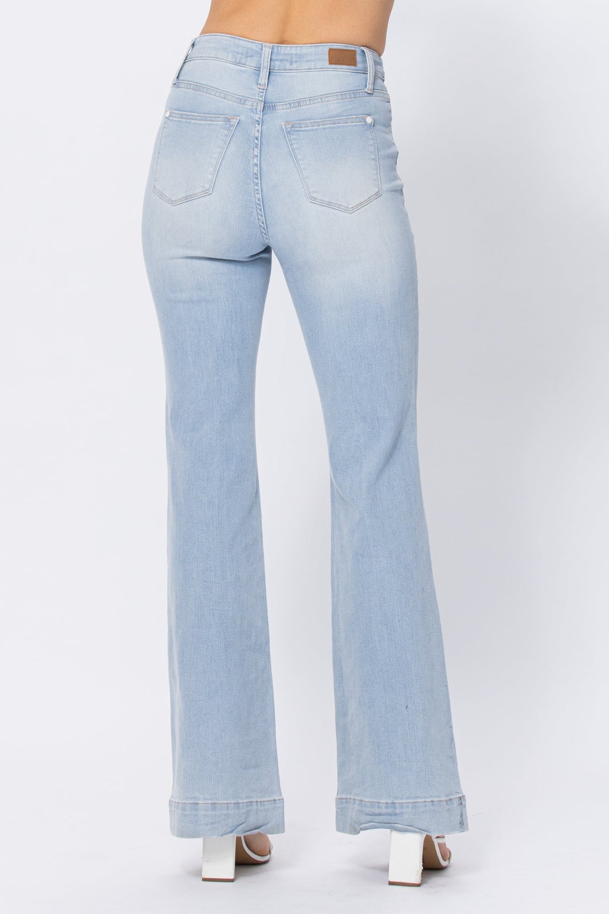 Judy BlueLight Wash Jeans with Braided Waistband