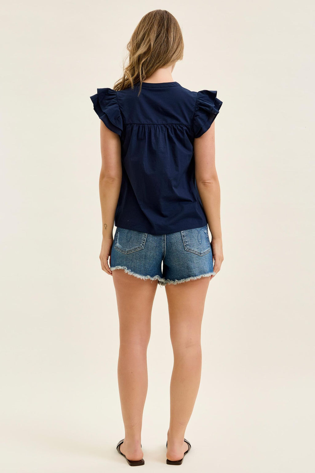 Judy Blue High Waist Rigid Magic Raw Hem Vintage Denim Cut Off Shorts