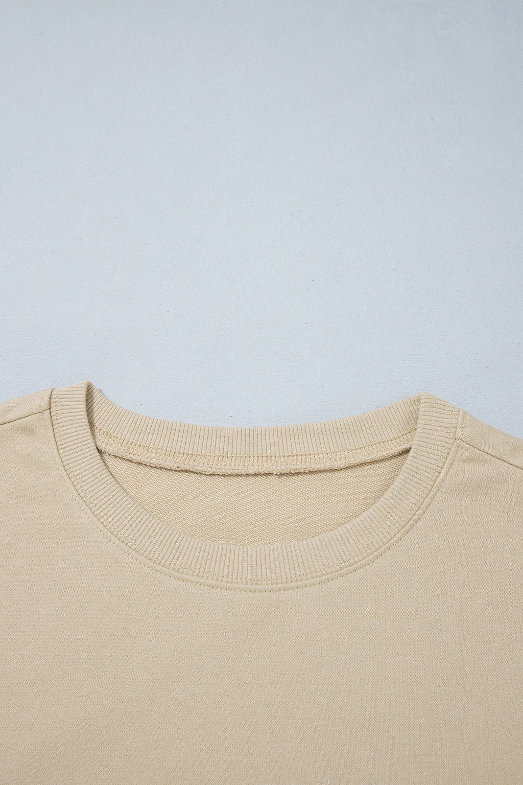 Polka Dot Patchwork Drop Shoulder Sweatshirt