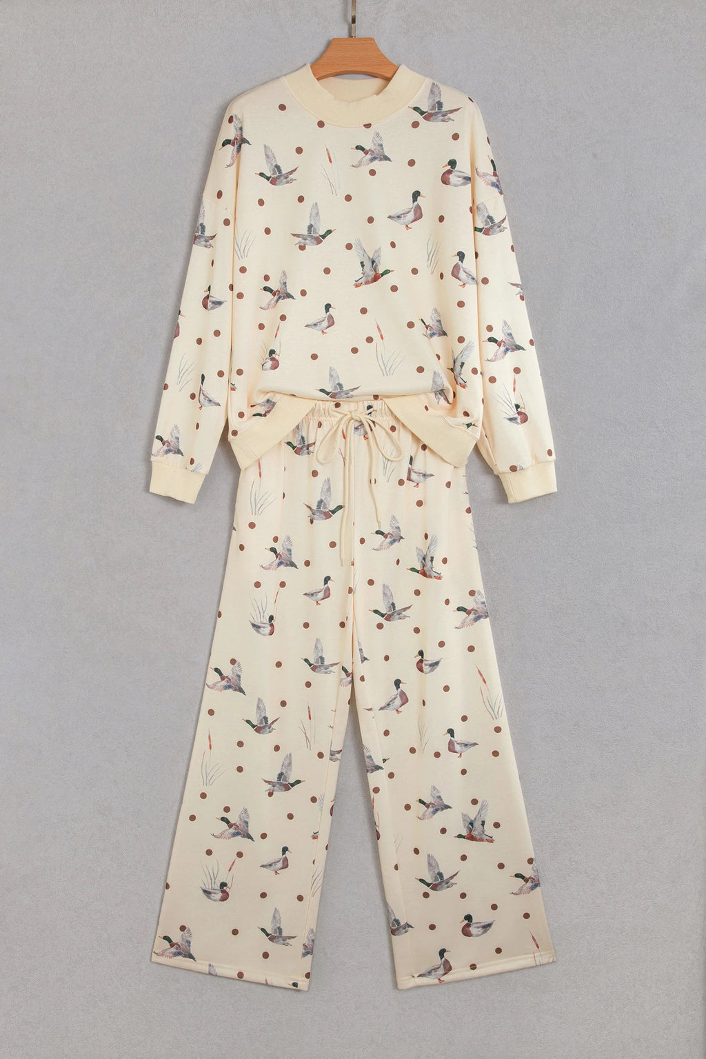 Mallard Polka Dot Sweatshirt & Pants Set
