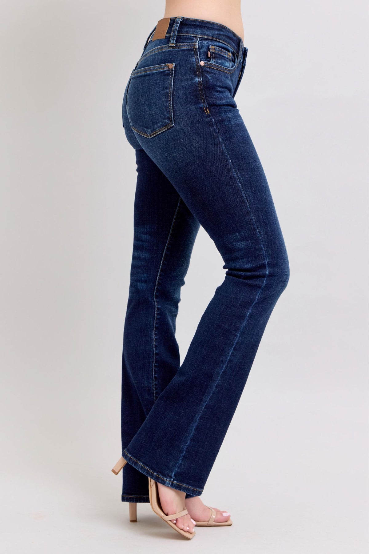 Judy Blue Mid Rise Dark Wash Classic Bootcut, Inseam 32"