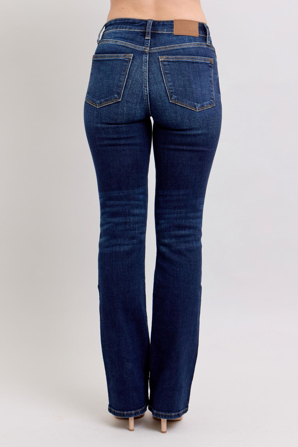 Judy Blue Mid Rise Dark Wash Classic Bootcut, Inseam 32"