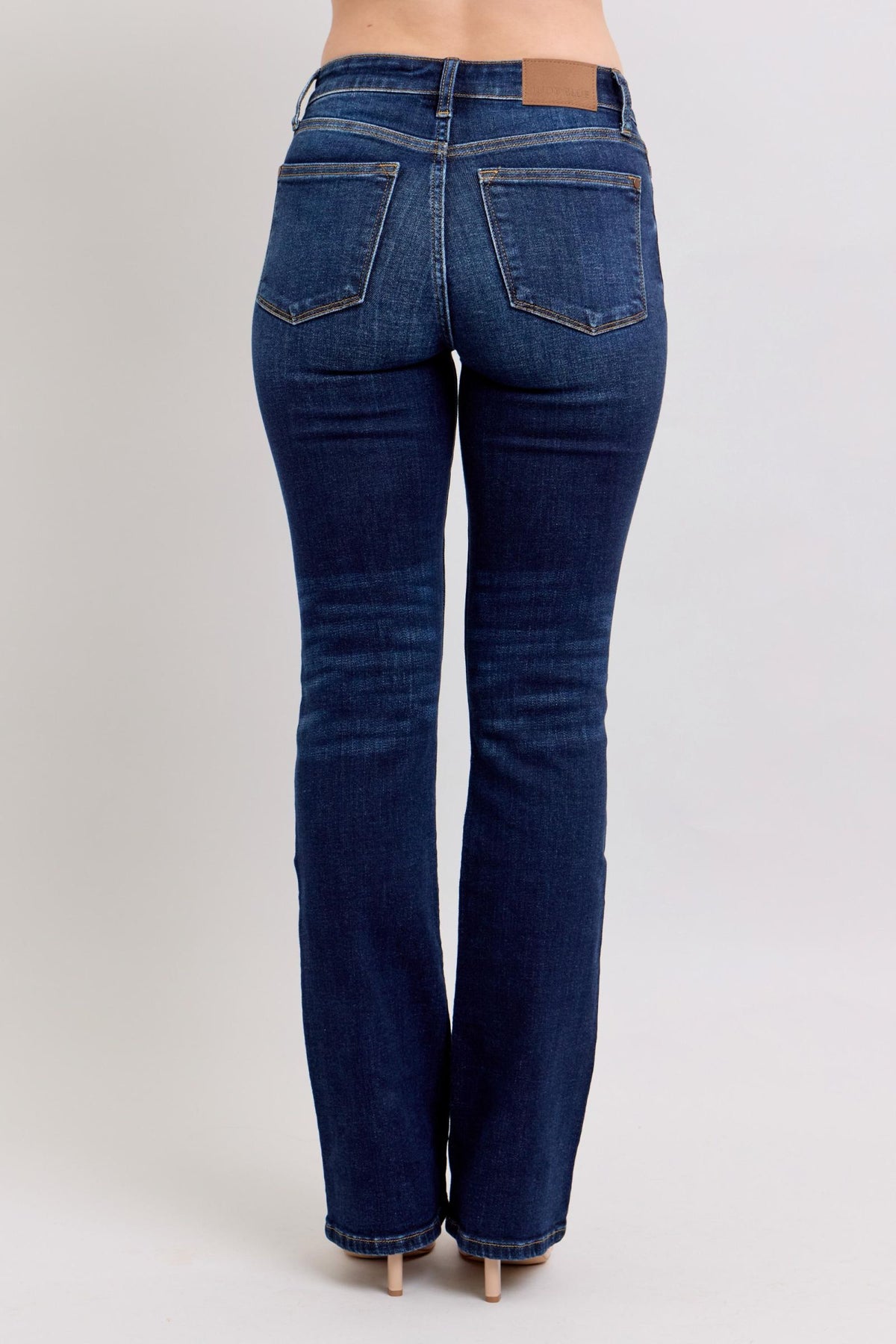 Judy Blue Mid Rise Dark Wash Classic Bootcut, Inseam 32"