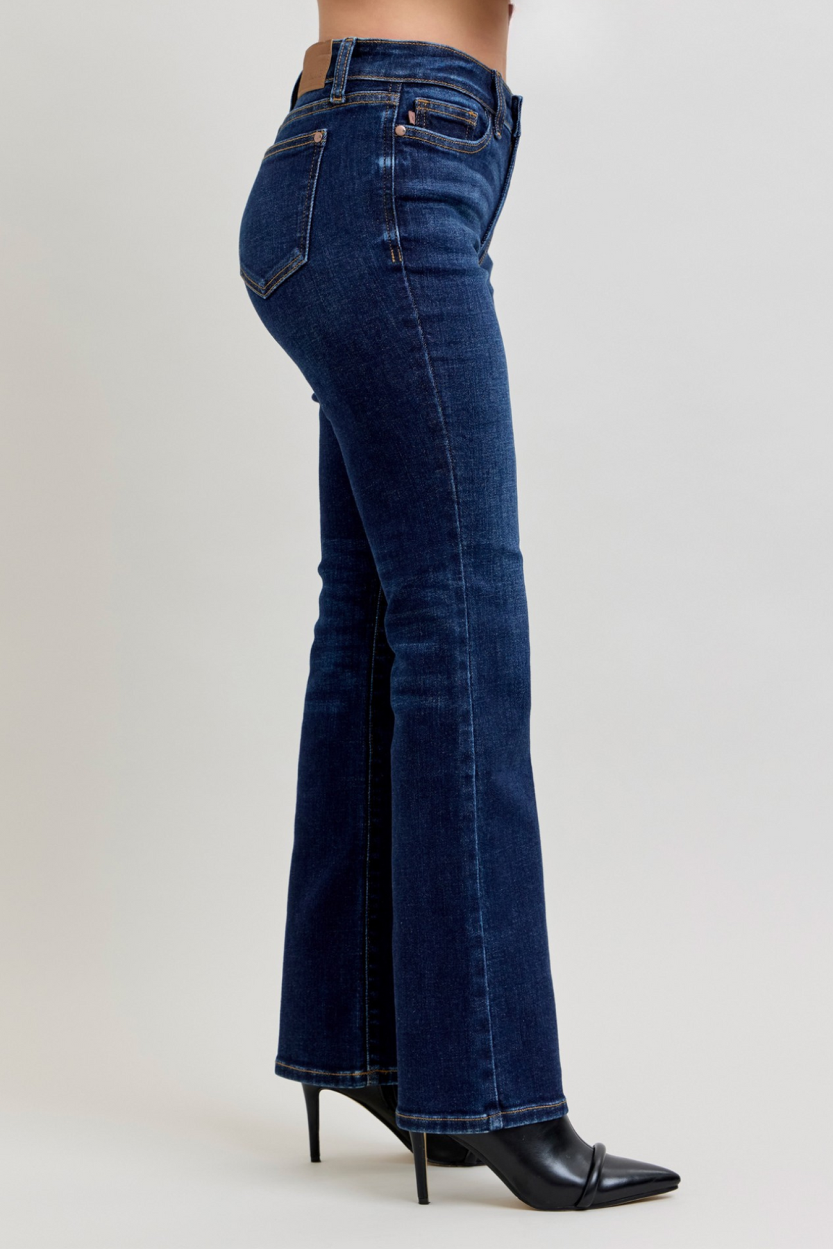 Judy Blue Mid Rise Dark Wash Classic Bootcut, PETITE 29" Inseam (BESTSELLER)