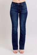 Judy Blue Mid Rise Dark Wash Classic Bootcut, Inseam 32"
