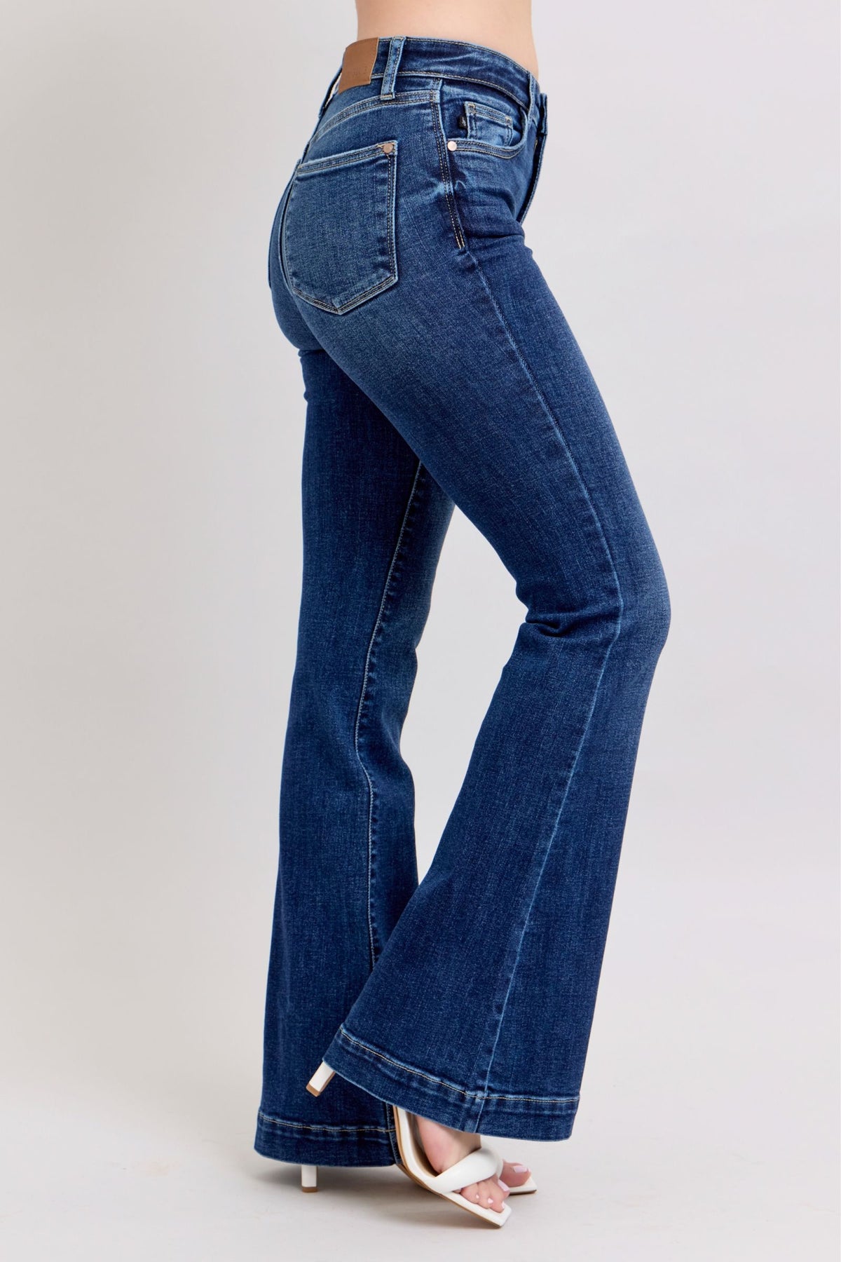 Judy Blue High Waist Dark Wash Trouser Flare