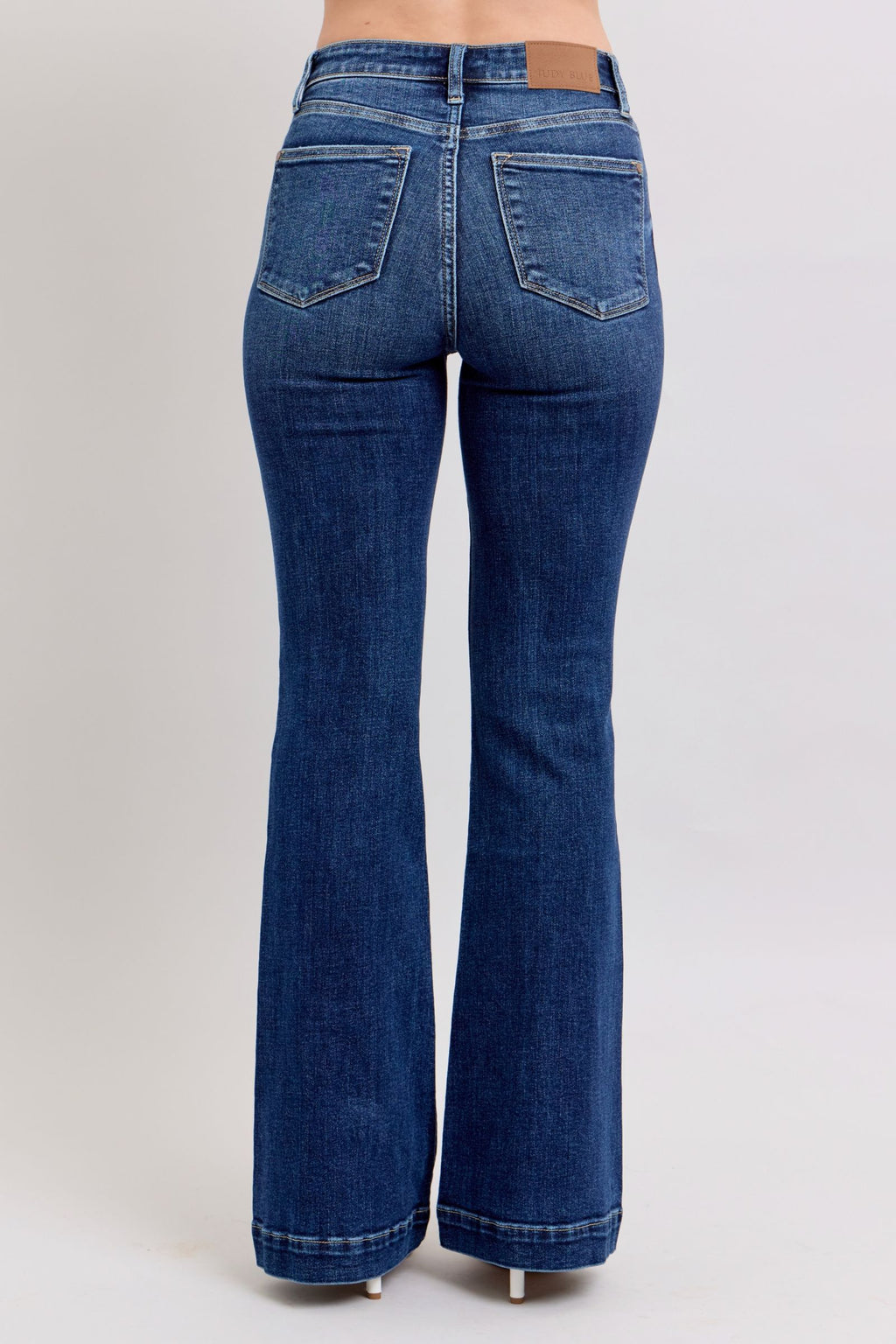 Judy Blue High Waist Dark Wash Trouser Flare