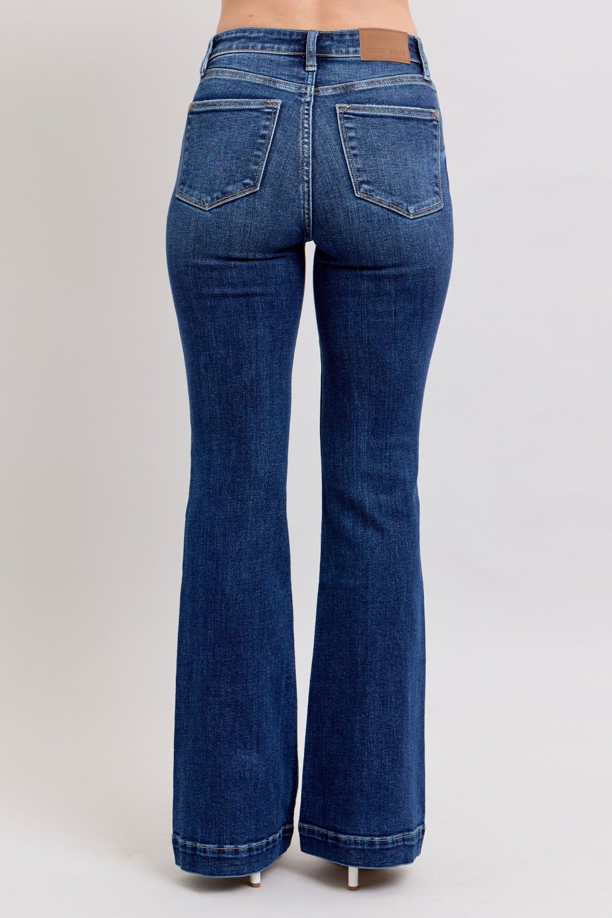 Judy Blue High Waist Dark Wash Trouser Flare