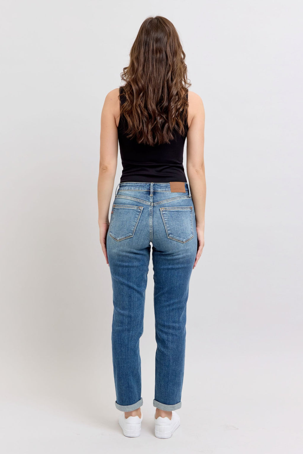 Judy Blue Classic Mid Rise Vintage Wash Boyrfriend Jeans