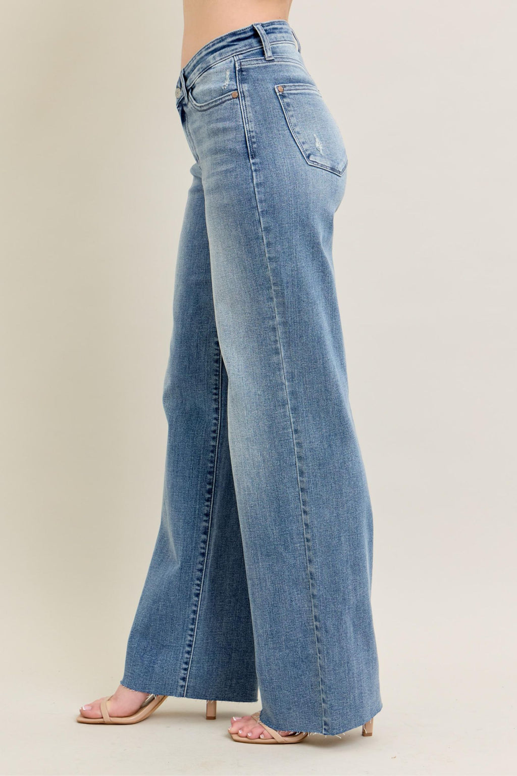 Judy Blue V-Front Baggy Jean, Inseam 33"