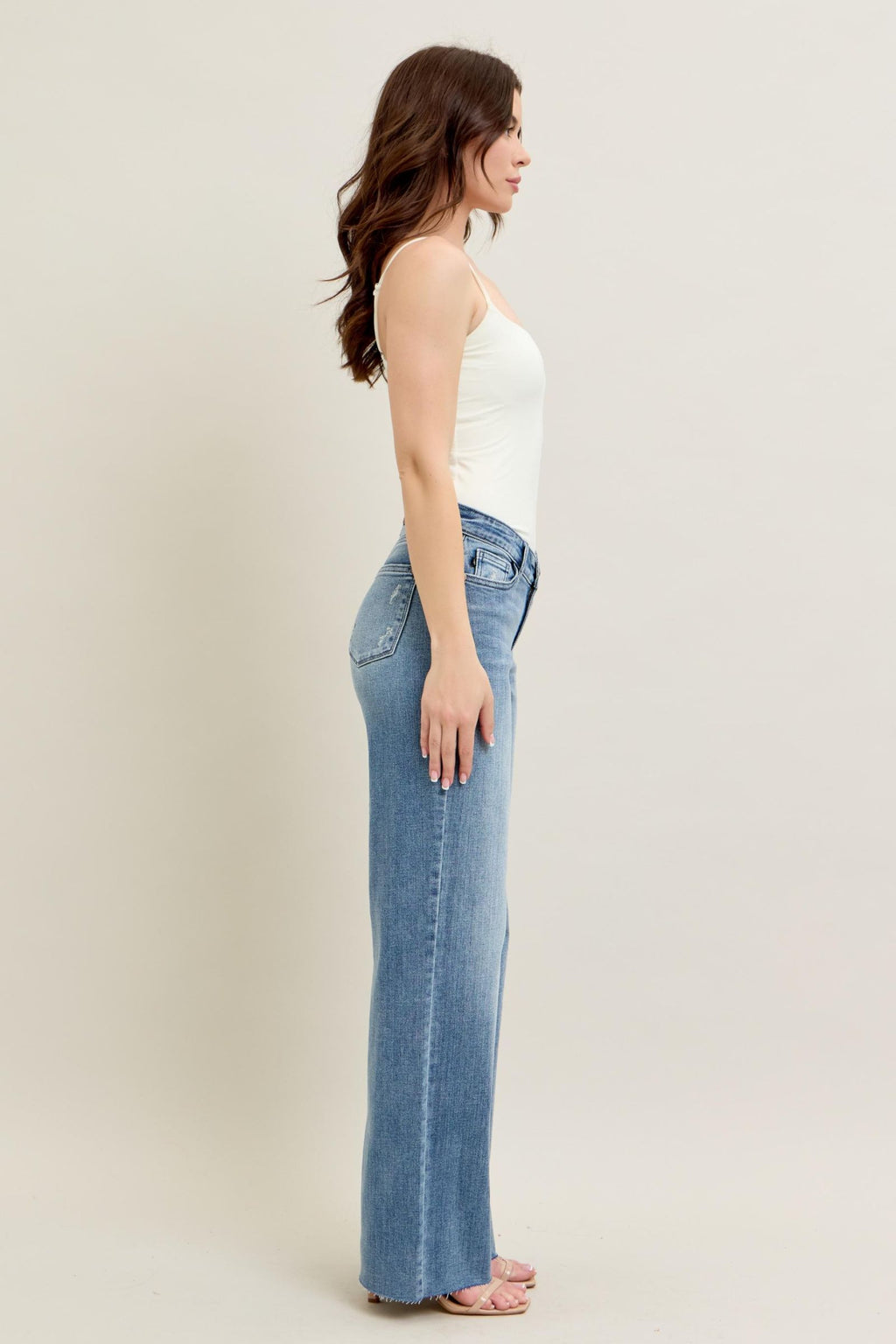 Judy Blue V-Front Baggy Jean, Inseam 33"