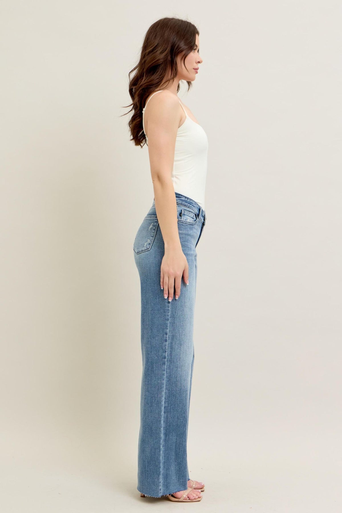 Judy Blue V-Front Baggy Jean, Inseam 33"