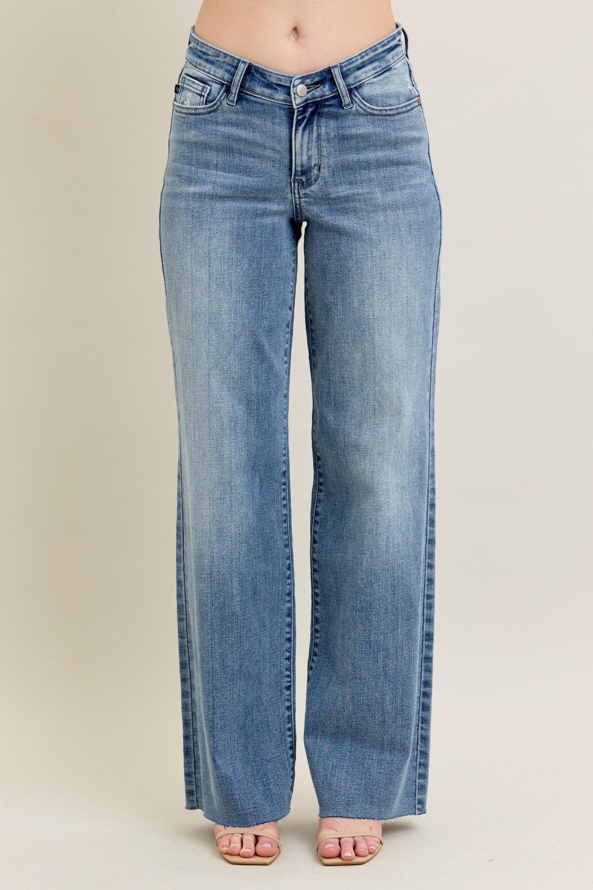 Judy Blue V-Front Baggy Jean, Inseam 33"