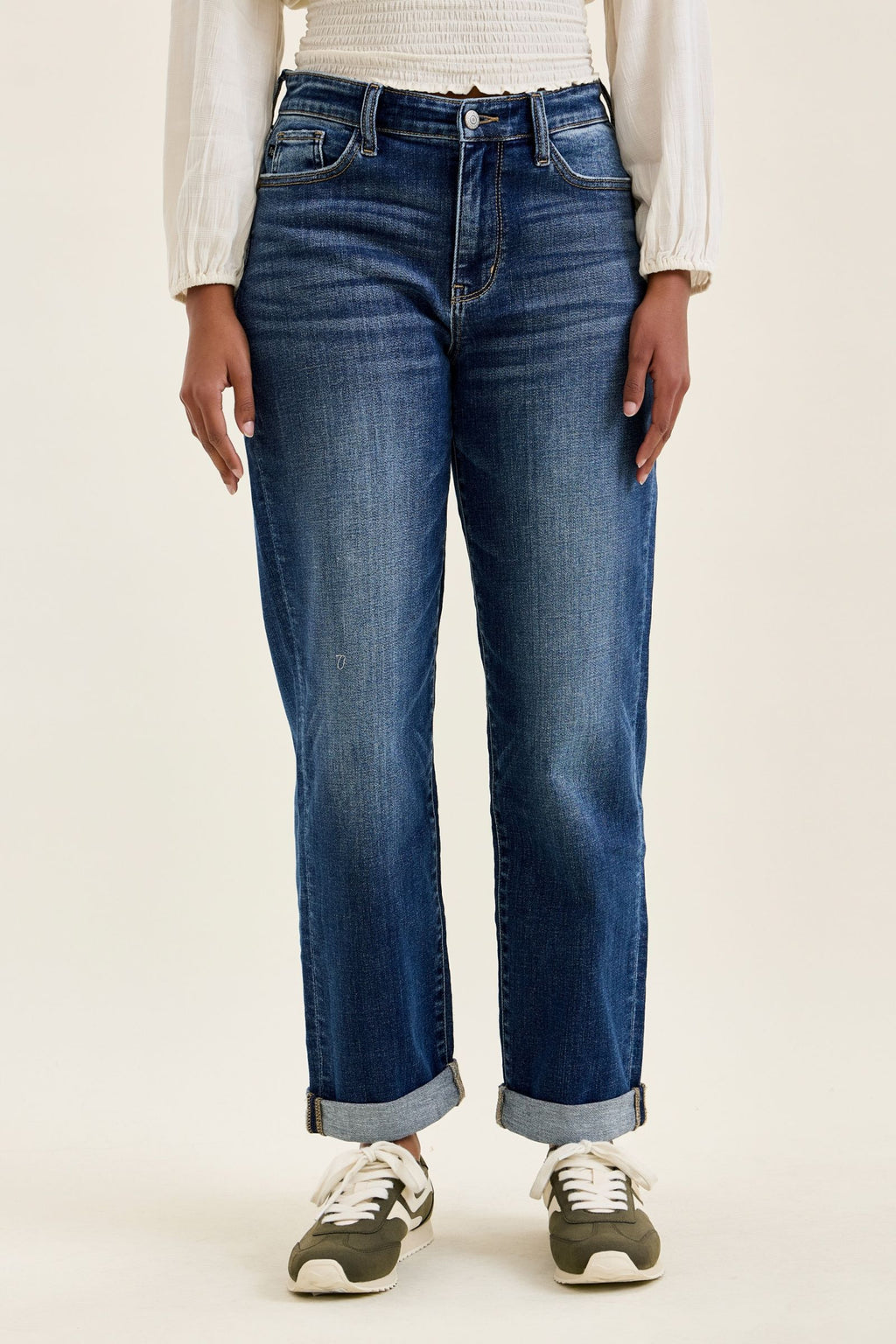 Judy Blue Classic Mid Rise Cuffed Boyfriend