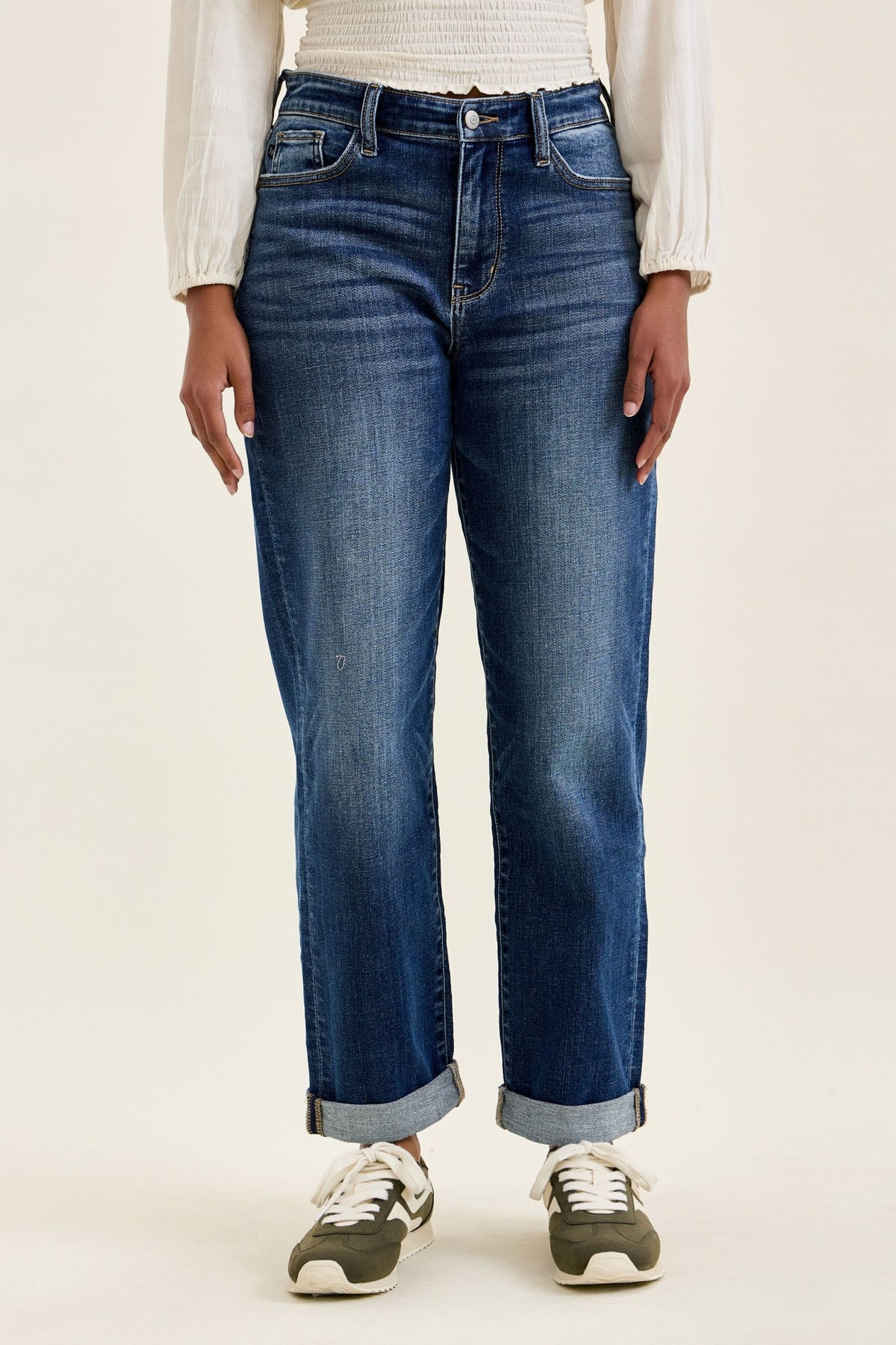 Judy Blue Classic Mid Rise Cuffed Boyfriend