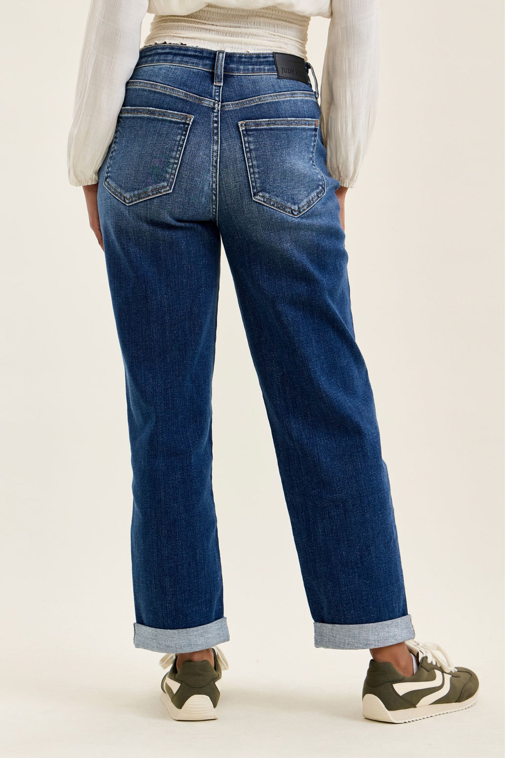 Judy Blue Classic Mid Rise Cuffed Boyfriend