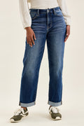Judy Blue Classic Mid Rise Cuffed Boyfriend