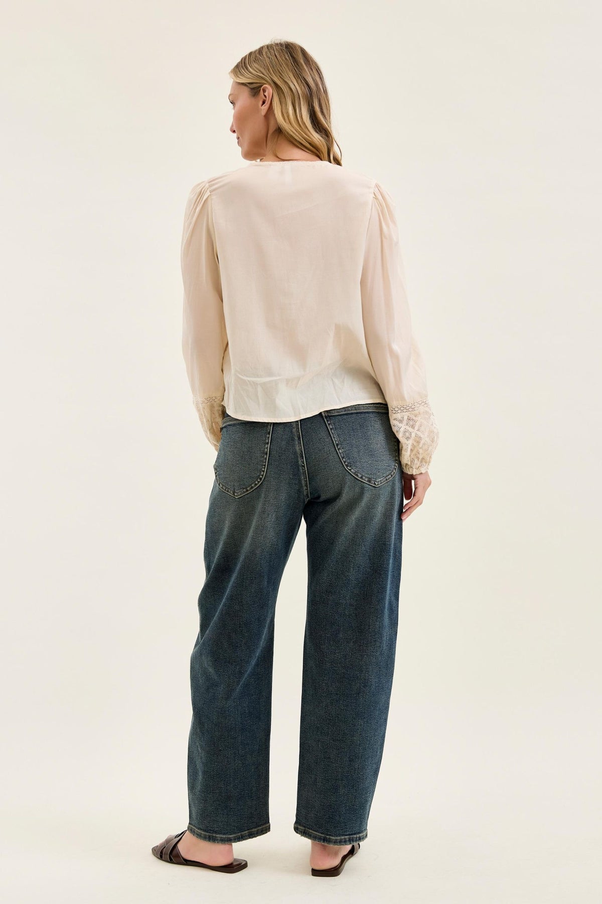 Judy Blue High Waist Marlow Hollywood Waistbad and Double Button, Ineam 30"