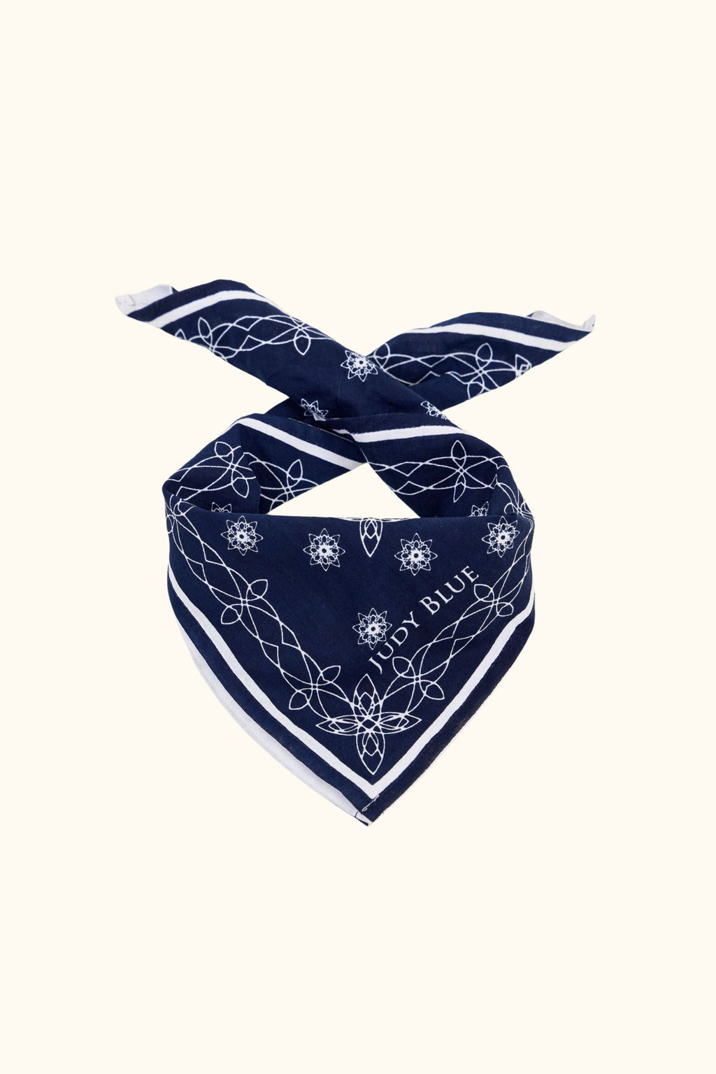 Judy Blue Mid Rise Vintage Indigo Ankle Wide with Back Darts and Bandana Loop, Inseam 28"