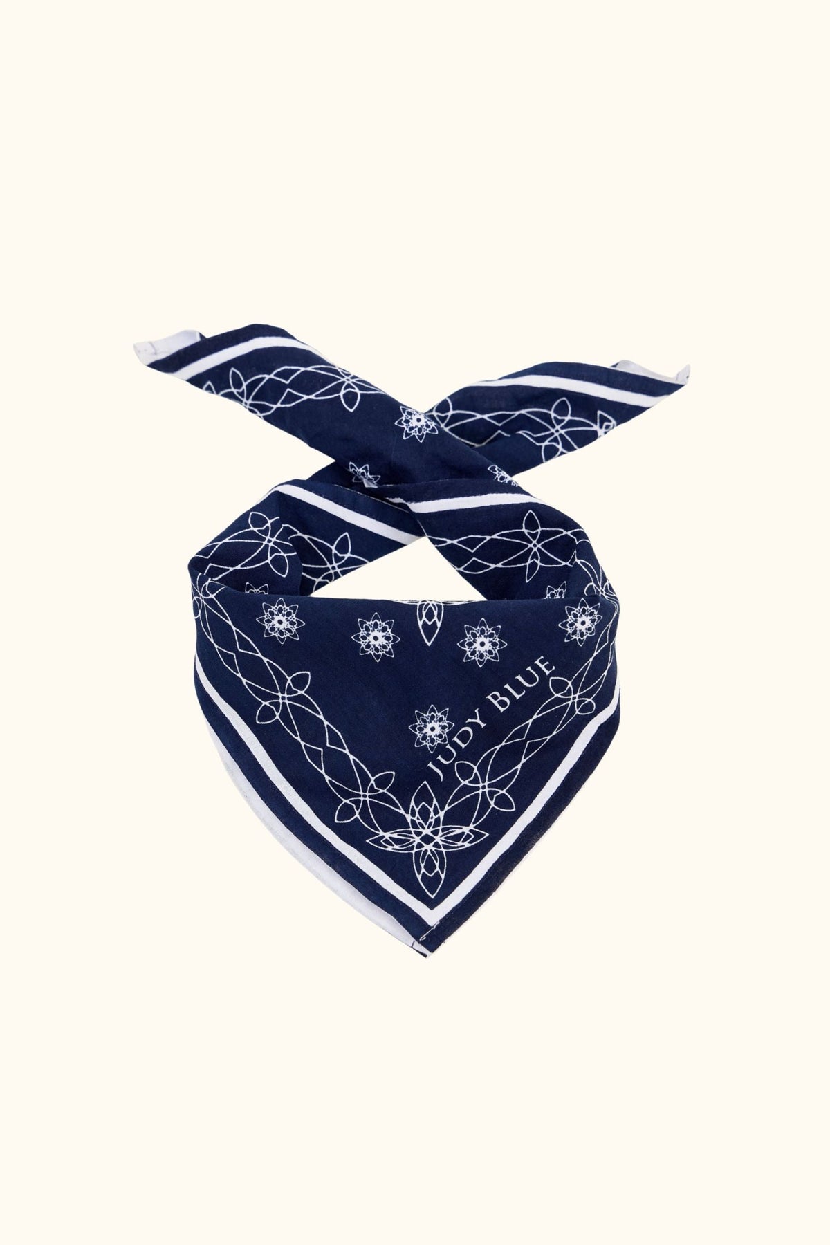 Judy Blue Mid Rise Vintage Indigo Ankle Wide with Back Darts and Bandana Loop, Inseam 28"