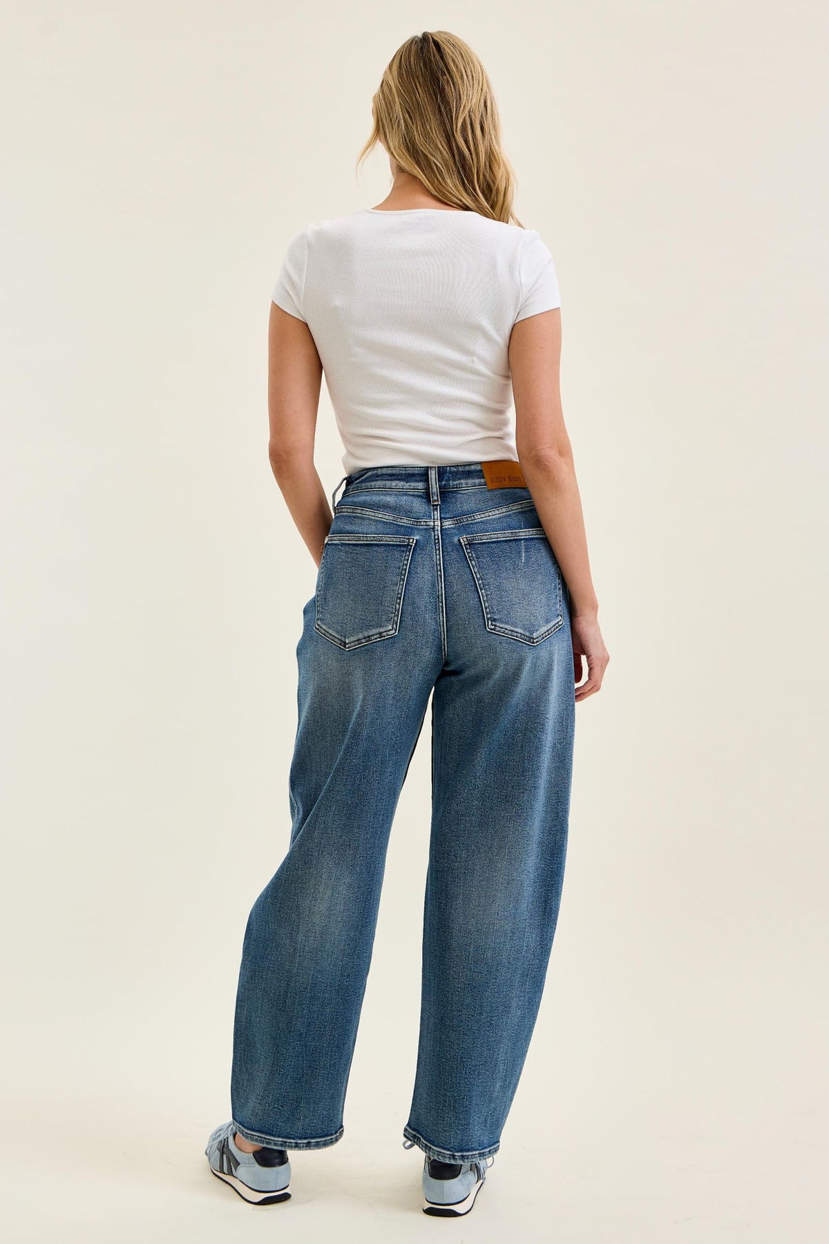 Judy Blue High Waist Rigid Magic Marlow Arc - Dark Time Weathered Indigo, Inseam 30"