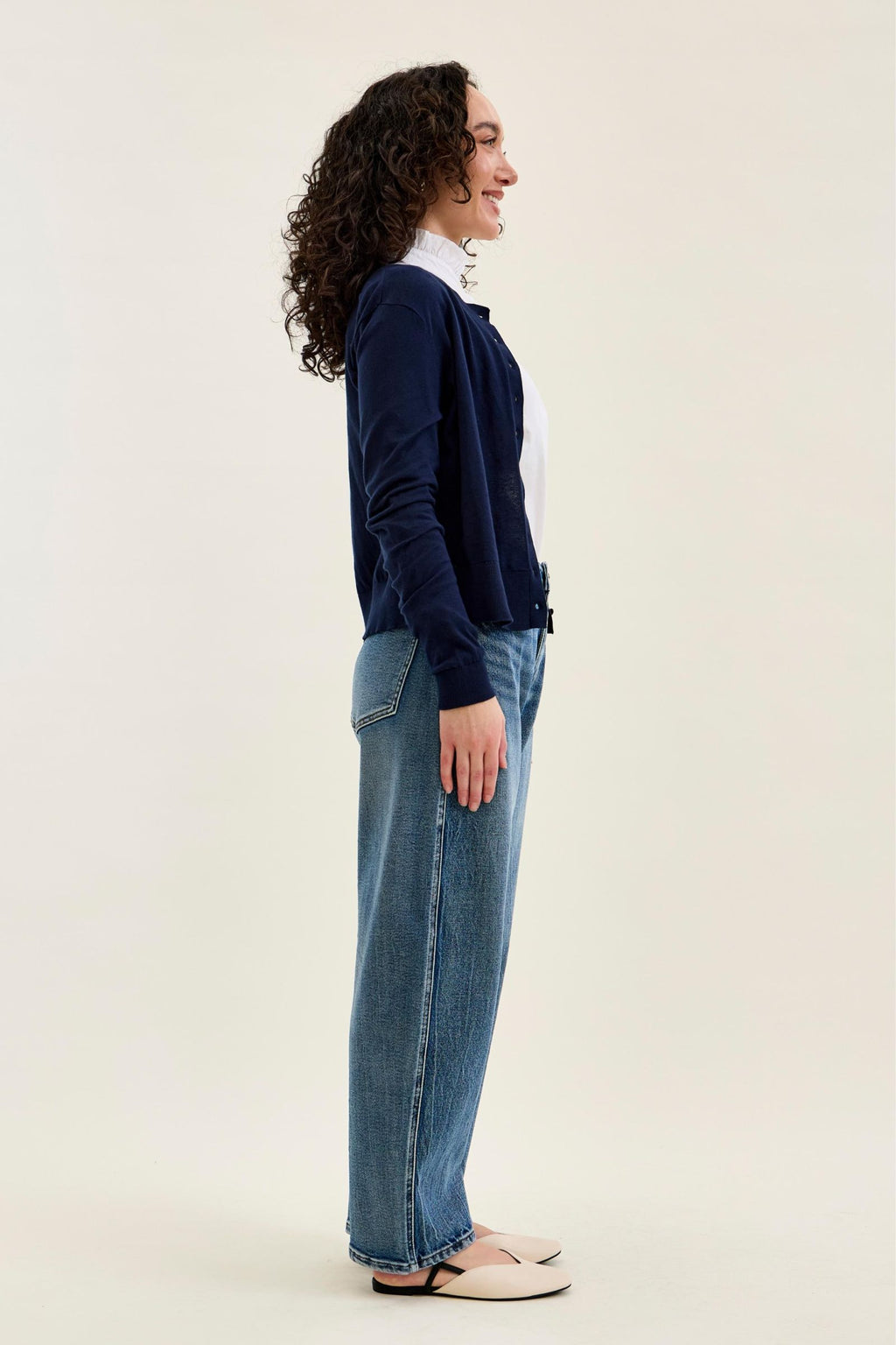 Judy Blue High Waist Rigid Magic Marlow Arc - PETITE Dark Time Weathered Indigo, Inseam 28"