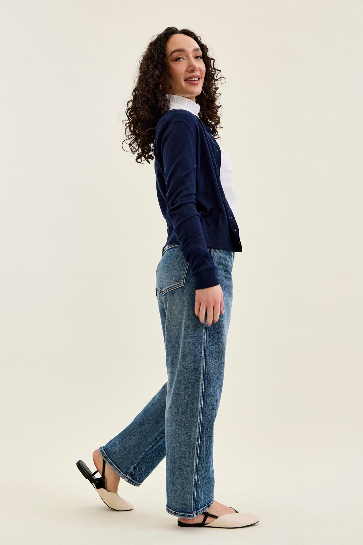 Judy Blue High Waist Rigid Magic Marlow Arc - PETITE Dark Time Weathered Indigo, Inseam 28"