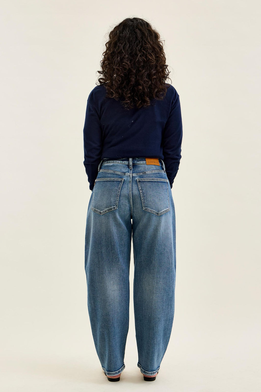 Judy Blue High Waist Rigid Magic Marlow Arc - PETITE Dark Time Weathered Indigo, Inseam 28"