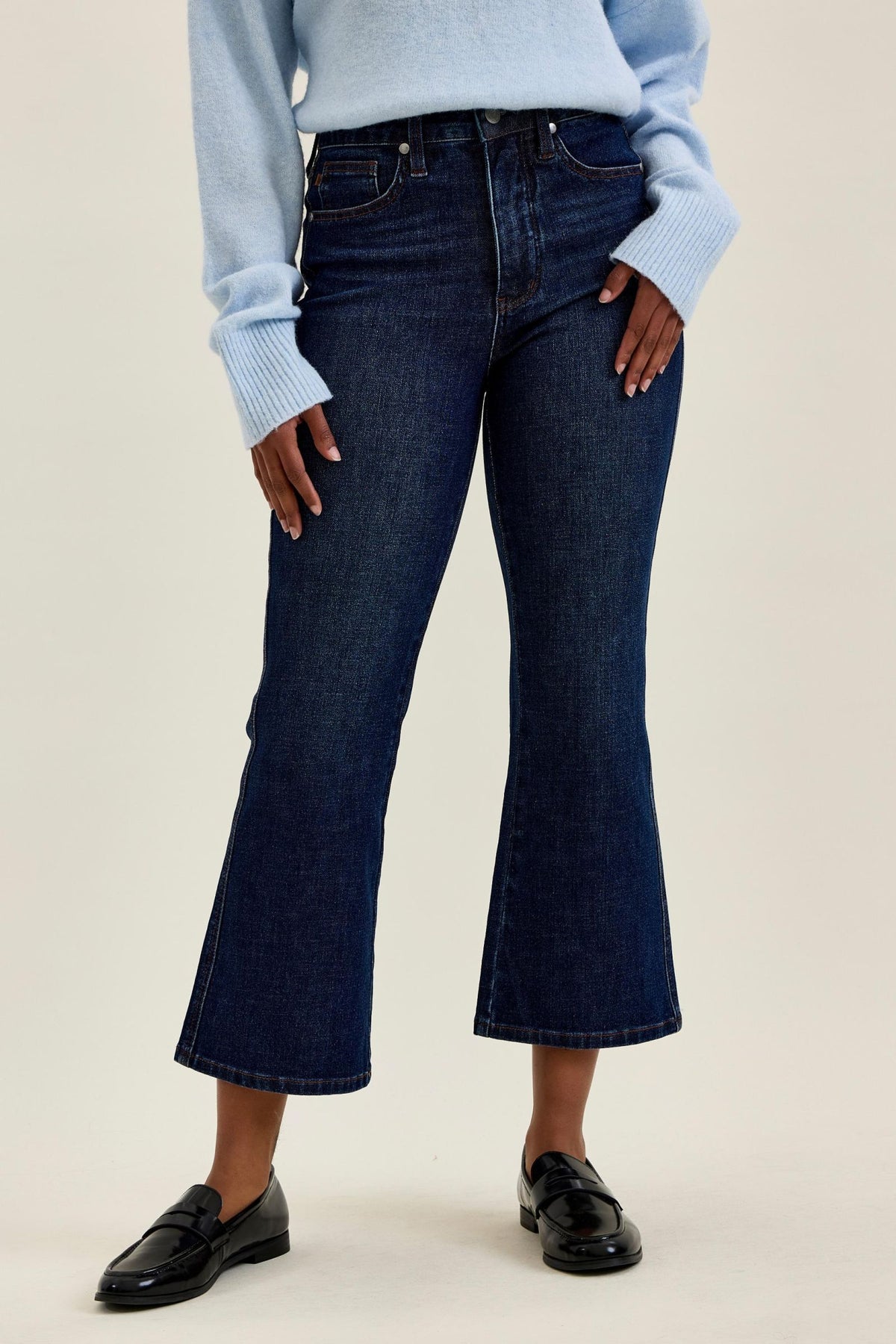 Judy Blue Womens Jeans - High Waisted Tummy Control Amy Kick Flare