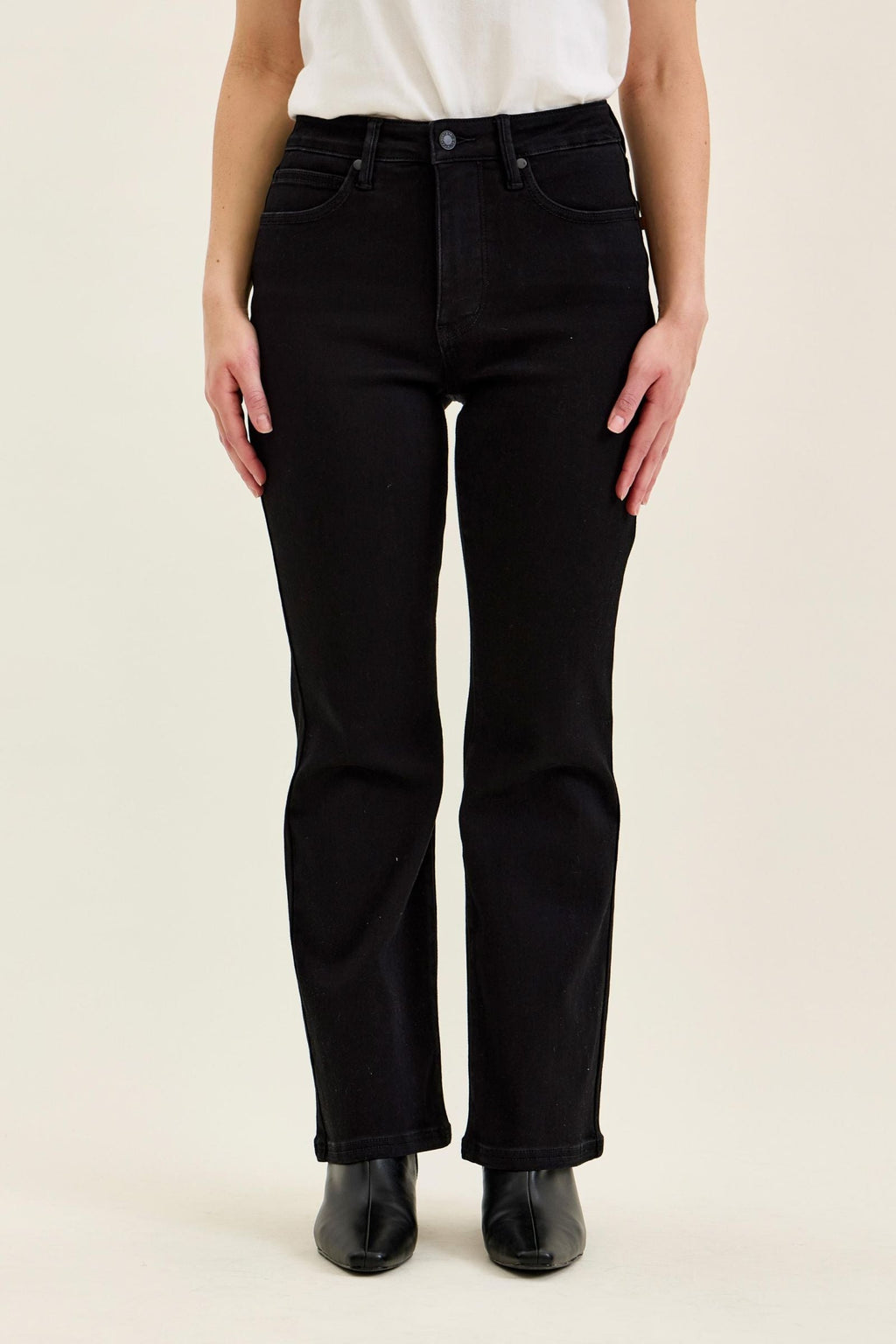 Judy Blue High Waist Tummy Control Classic Black Bootcut Jeans - Petite 29"