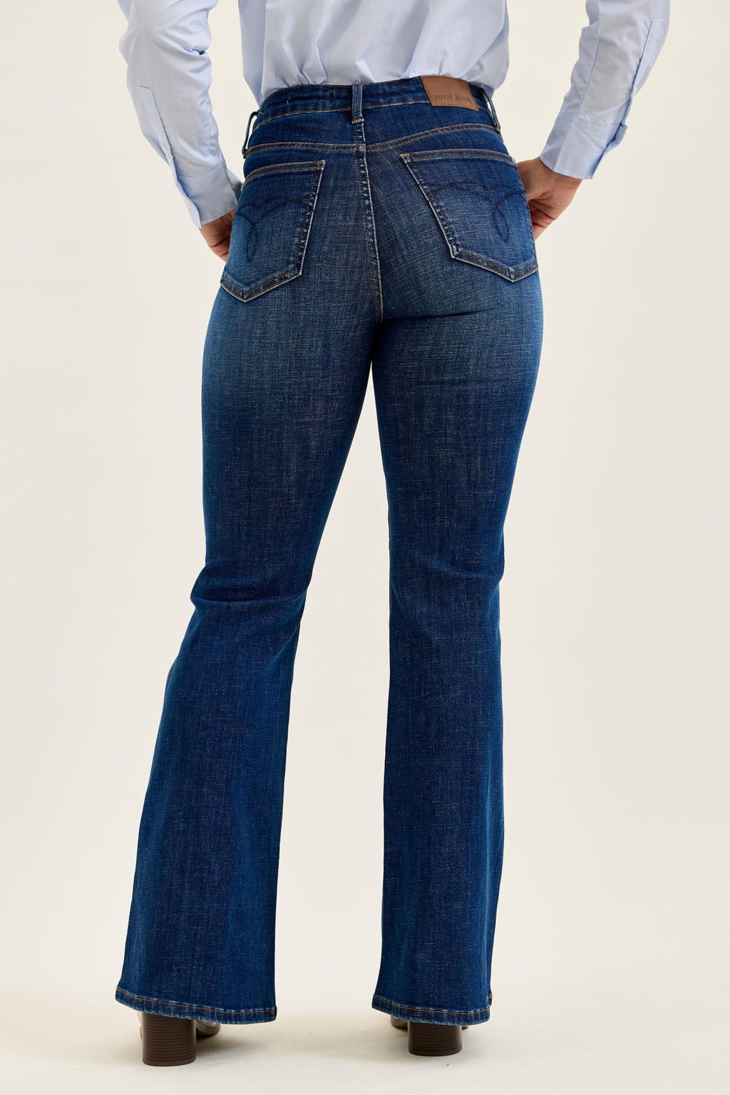 Judy Blue High Waist Tummy Control Charlotte Flare - Modern Dark Indigo 33" Inseam