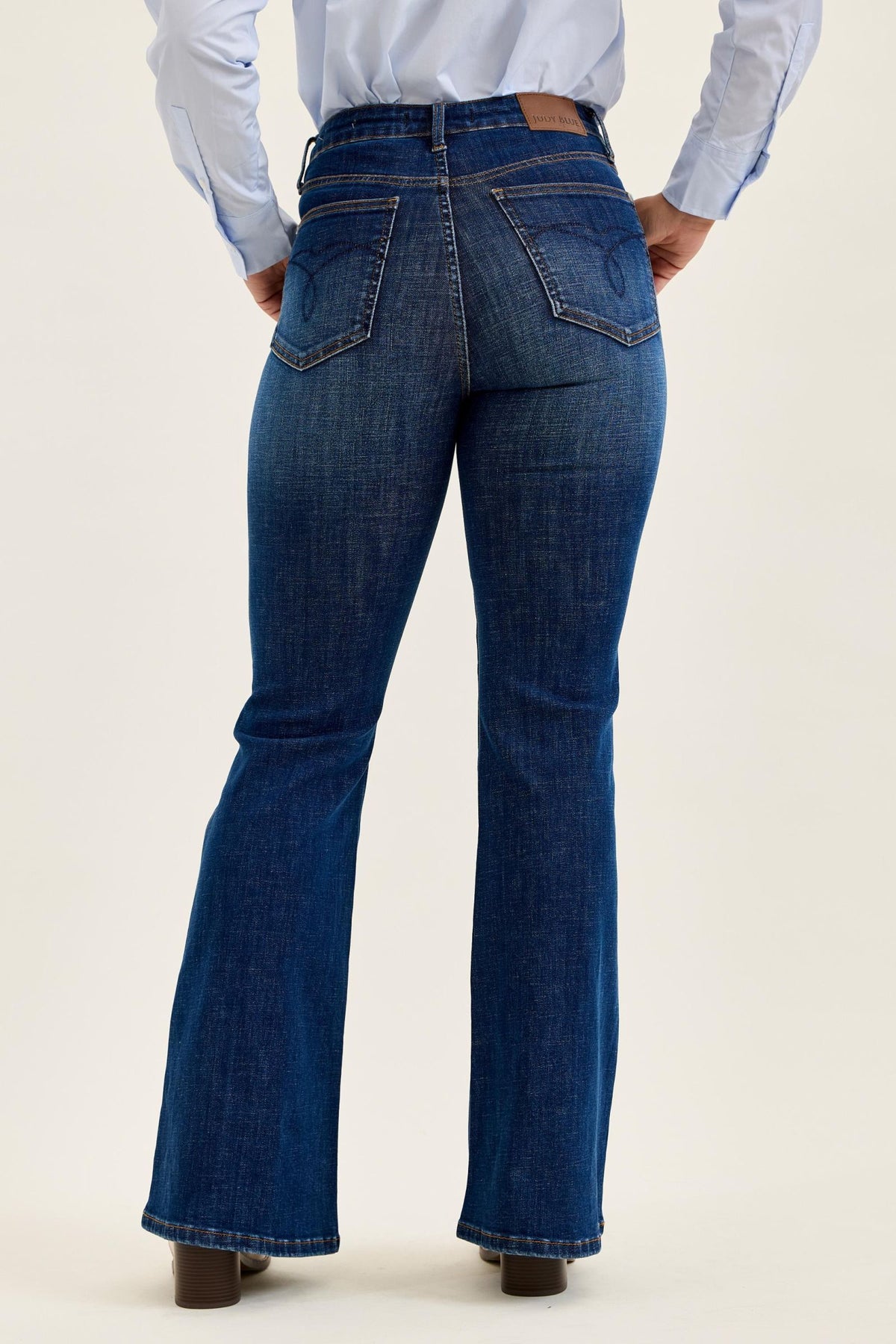 Judy Blue High Waist Tummy Control Charlotte Flare - Modern Dark Indigo 33" Inseam