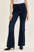 Judy Blue High Waist Tummy Control Charlotte Flare Jeans – Deep Indigo