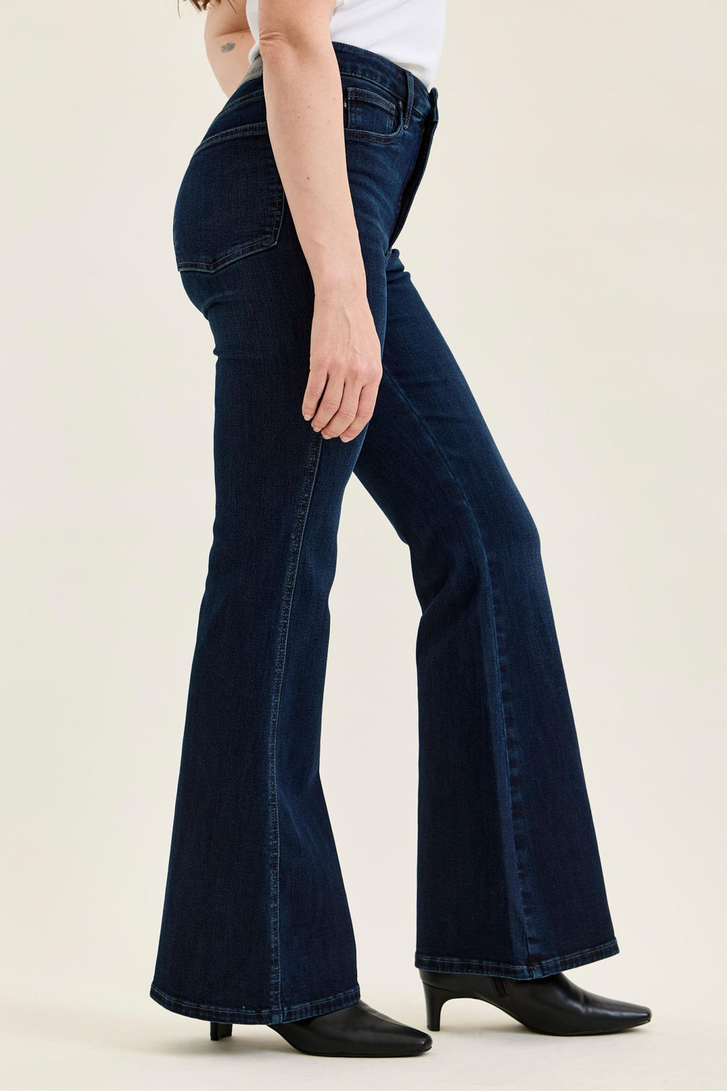 Judy Blue High Waist Tummy Control Charlotte Flare Jeans – Deep Indigo