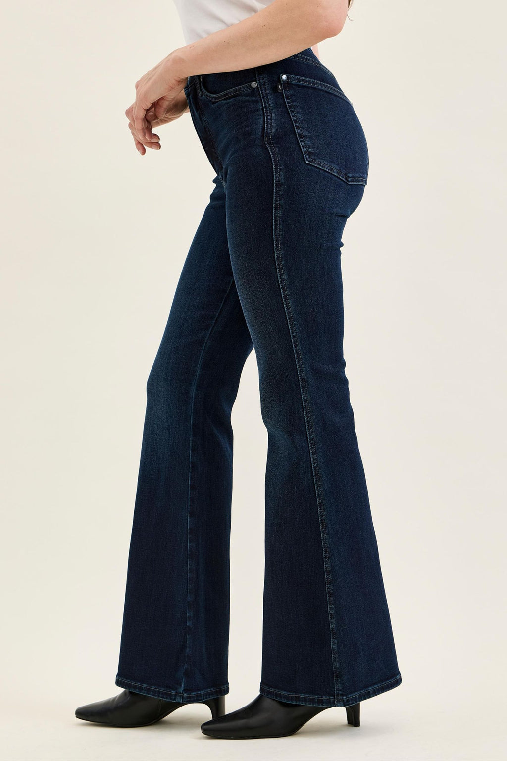 Judy Blue High Waist Tummy Control Charlotte Flare Jeans – Deep Indigo