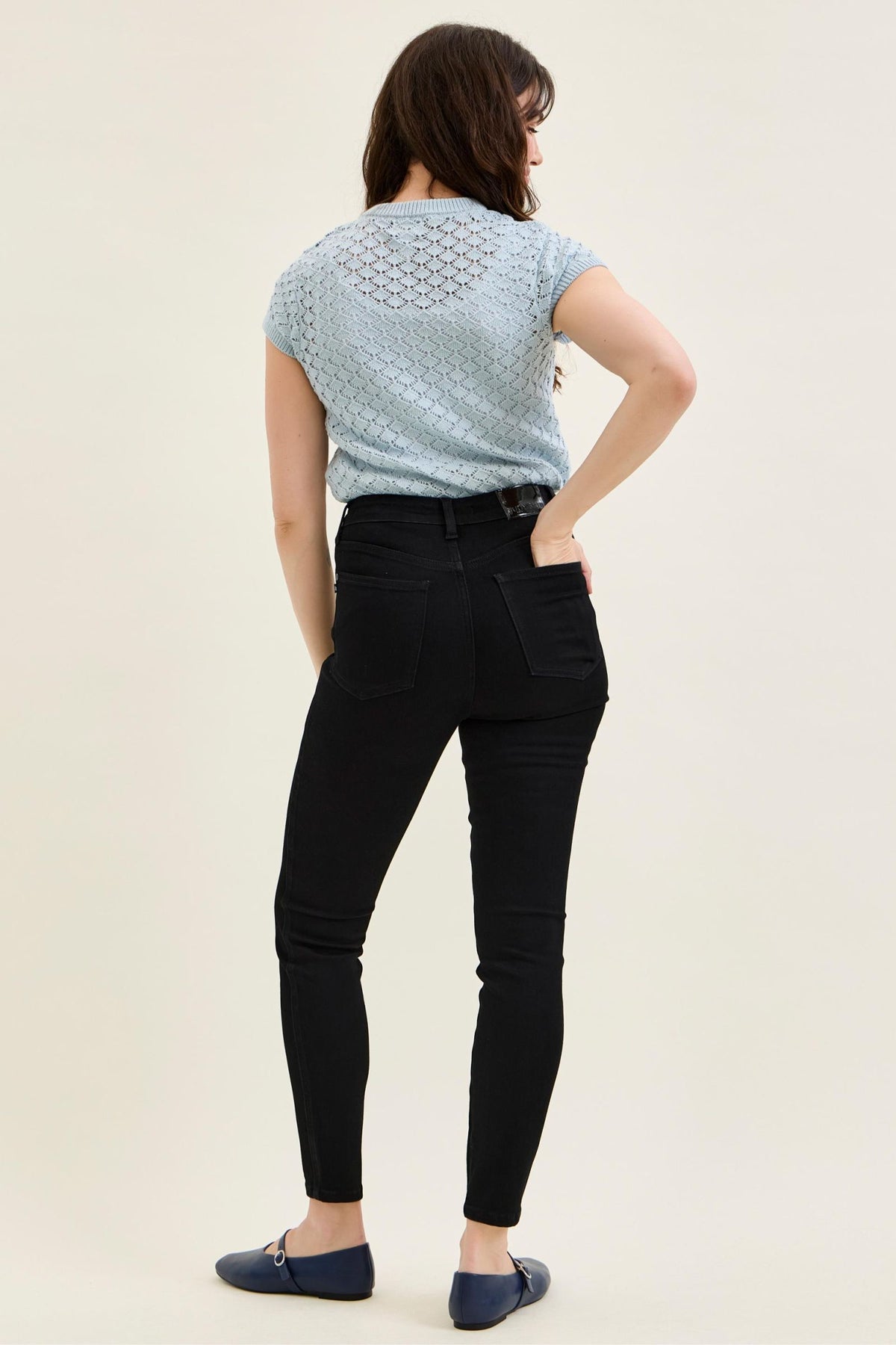 Judy Blue High Waist Tummy Control Sienna Skinny Jeans – Black Edition