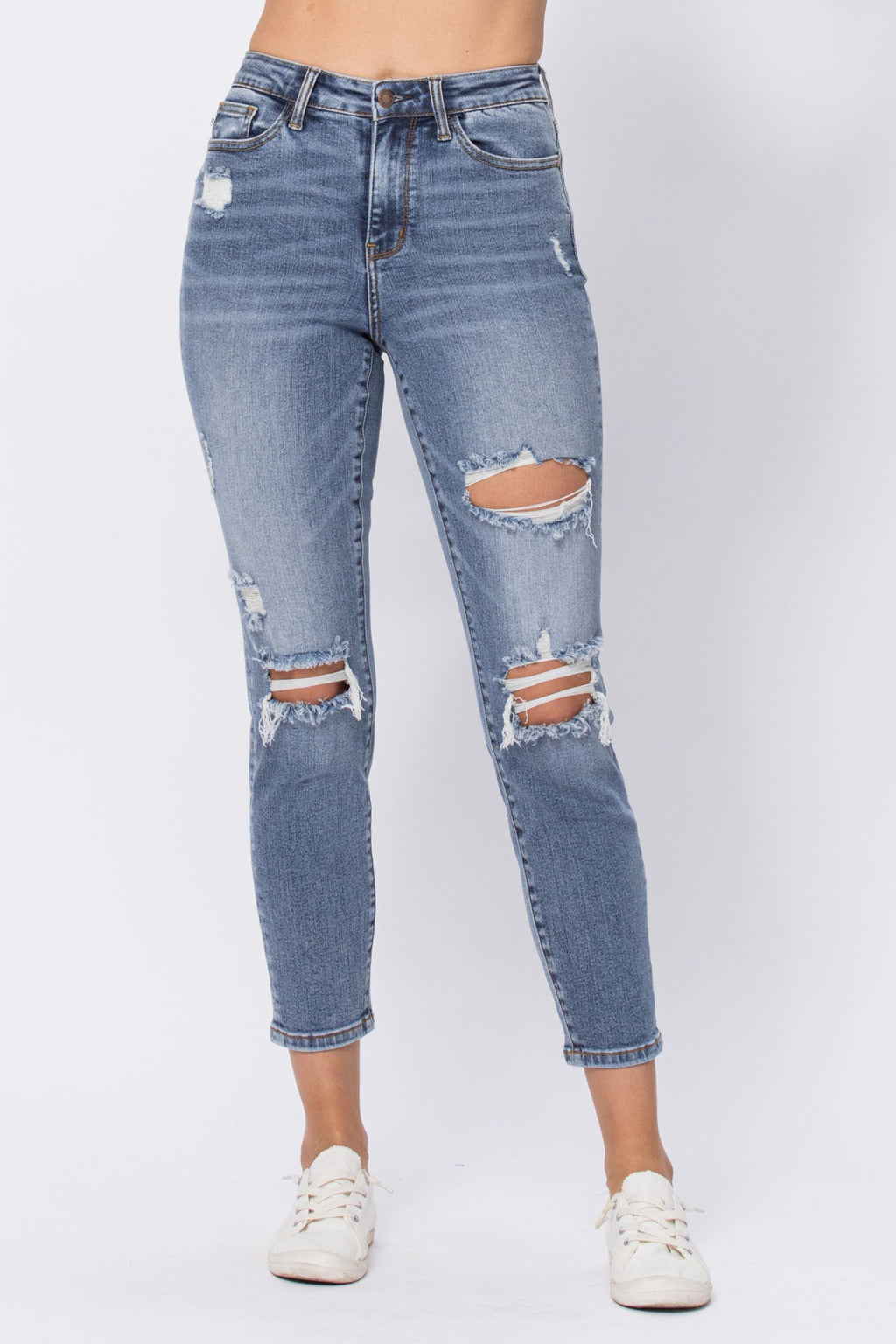 Judy Blue High Rise Destroyed Slim Fit