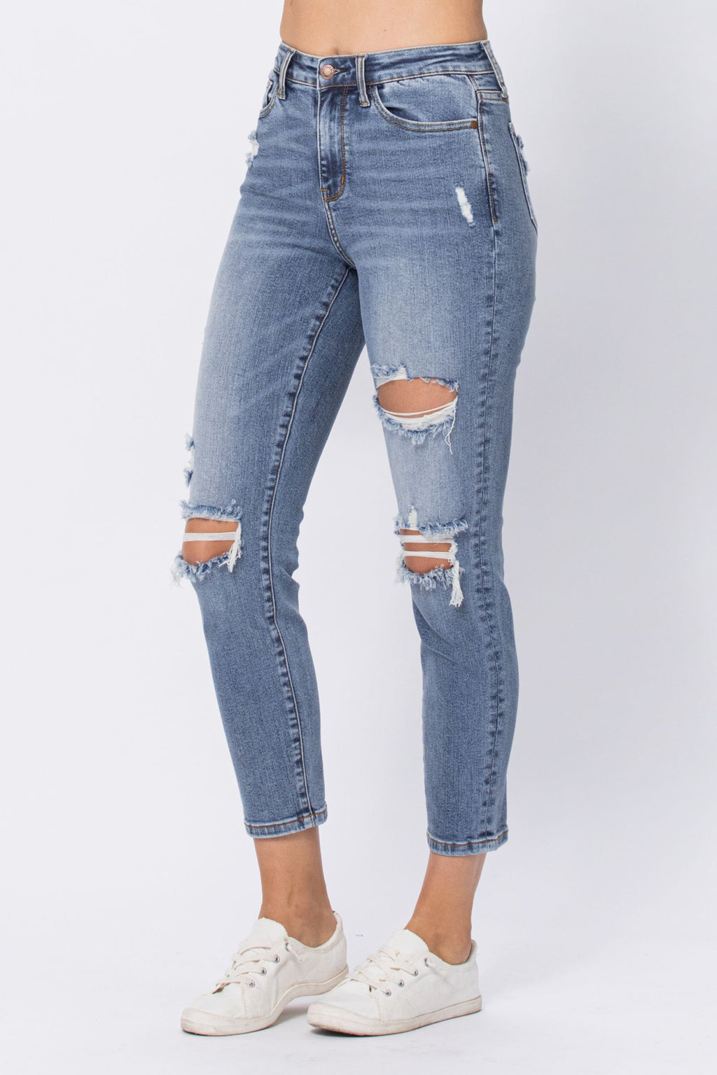 Judy Blue High Rise Destroyed Slim Fit