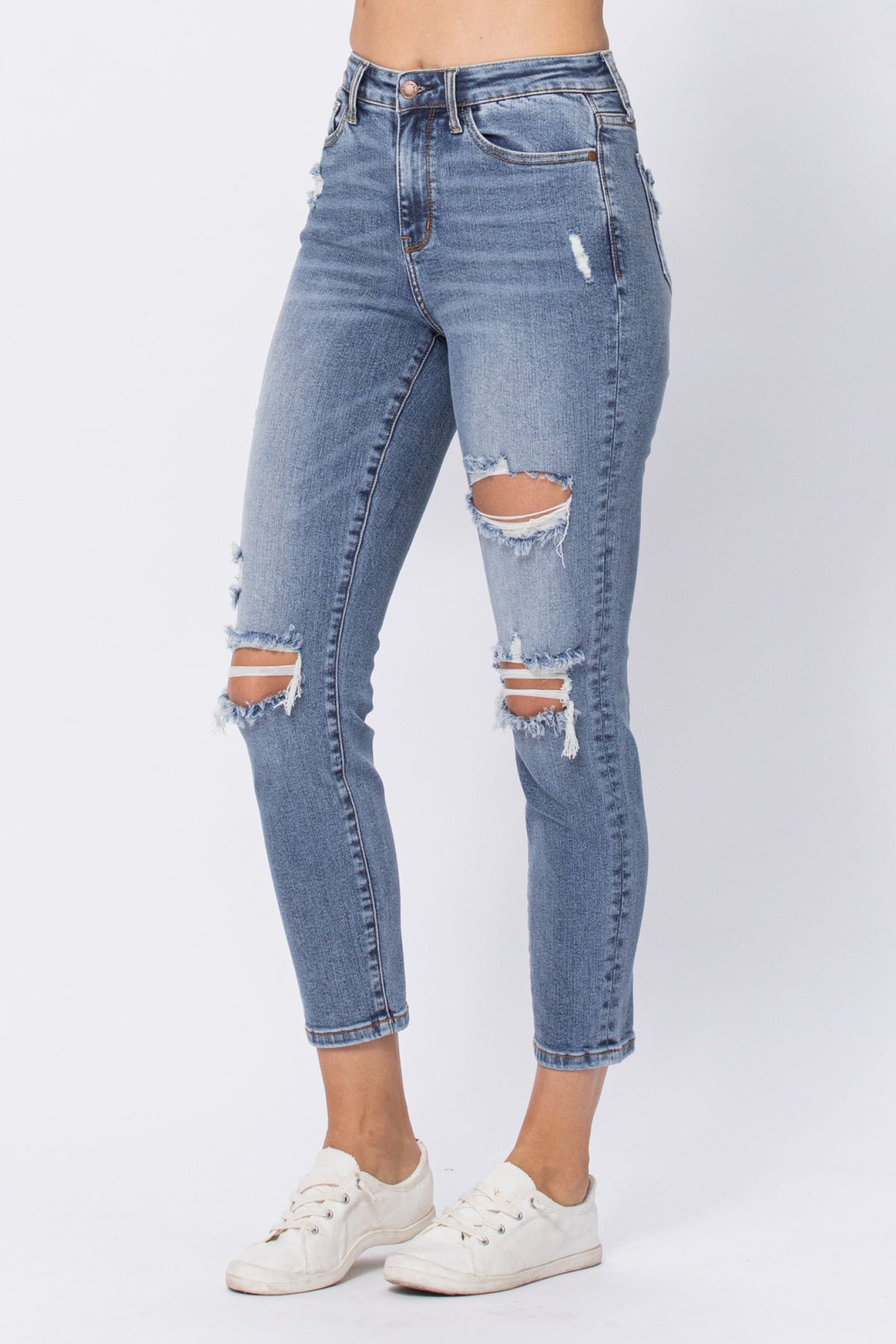 Judy Blue High Rise Destroyed Slim Fit