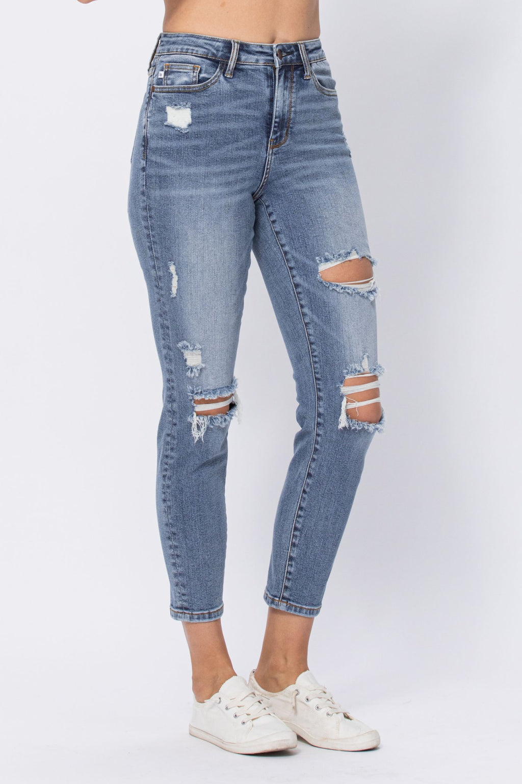 Judy Blue High Rise Destroyed Slim Fit