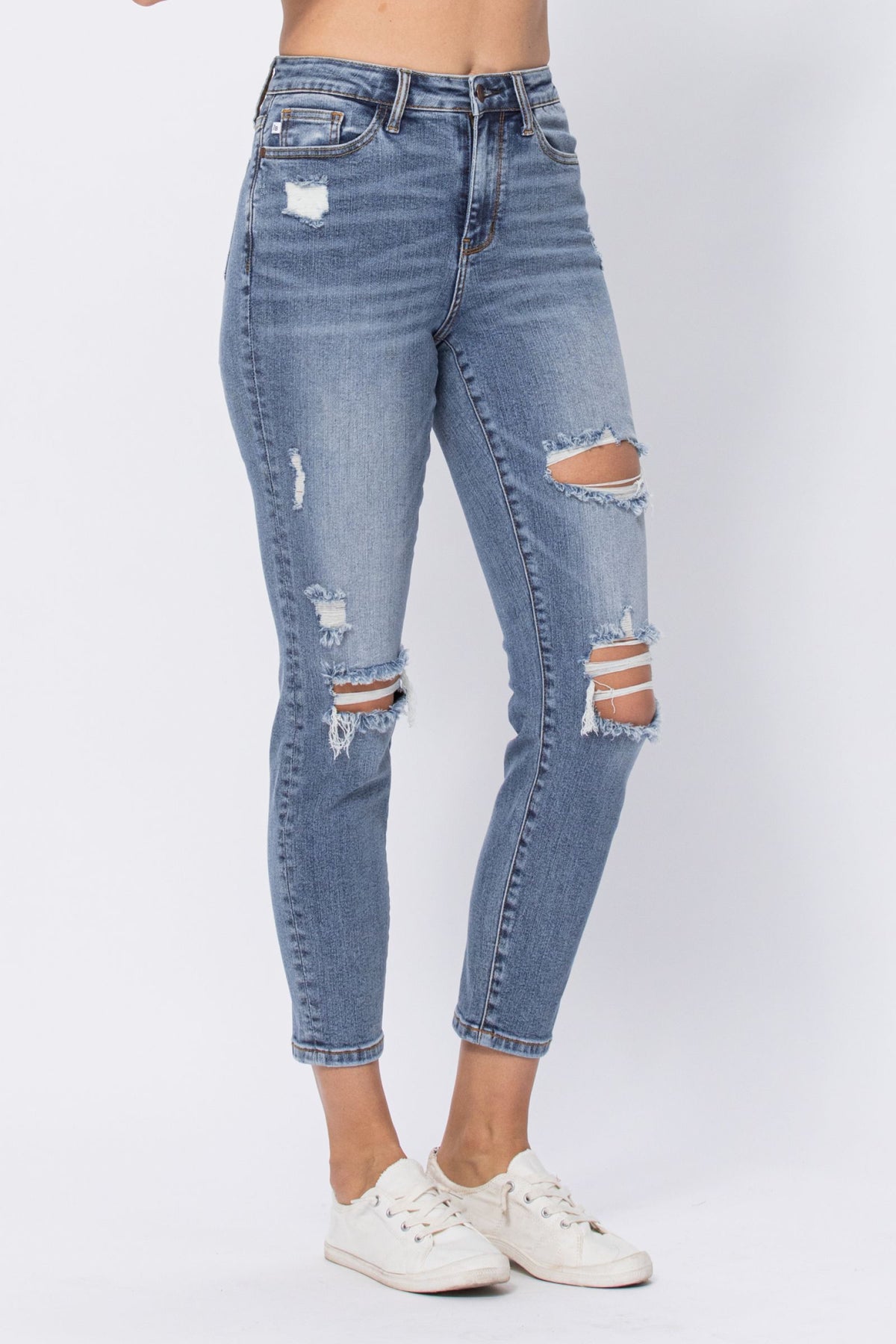Judy Blue High Rise Destroyed Slim Fit