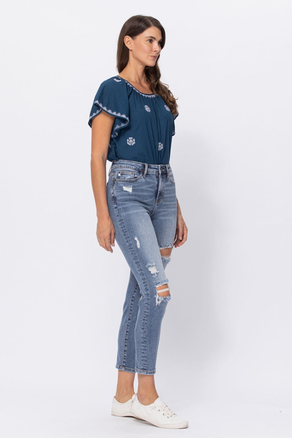 Judy Blue High Rise Destroyed Slim Fit