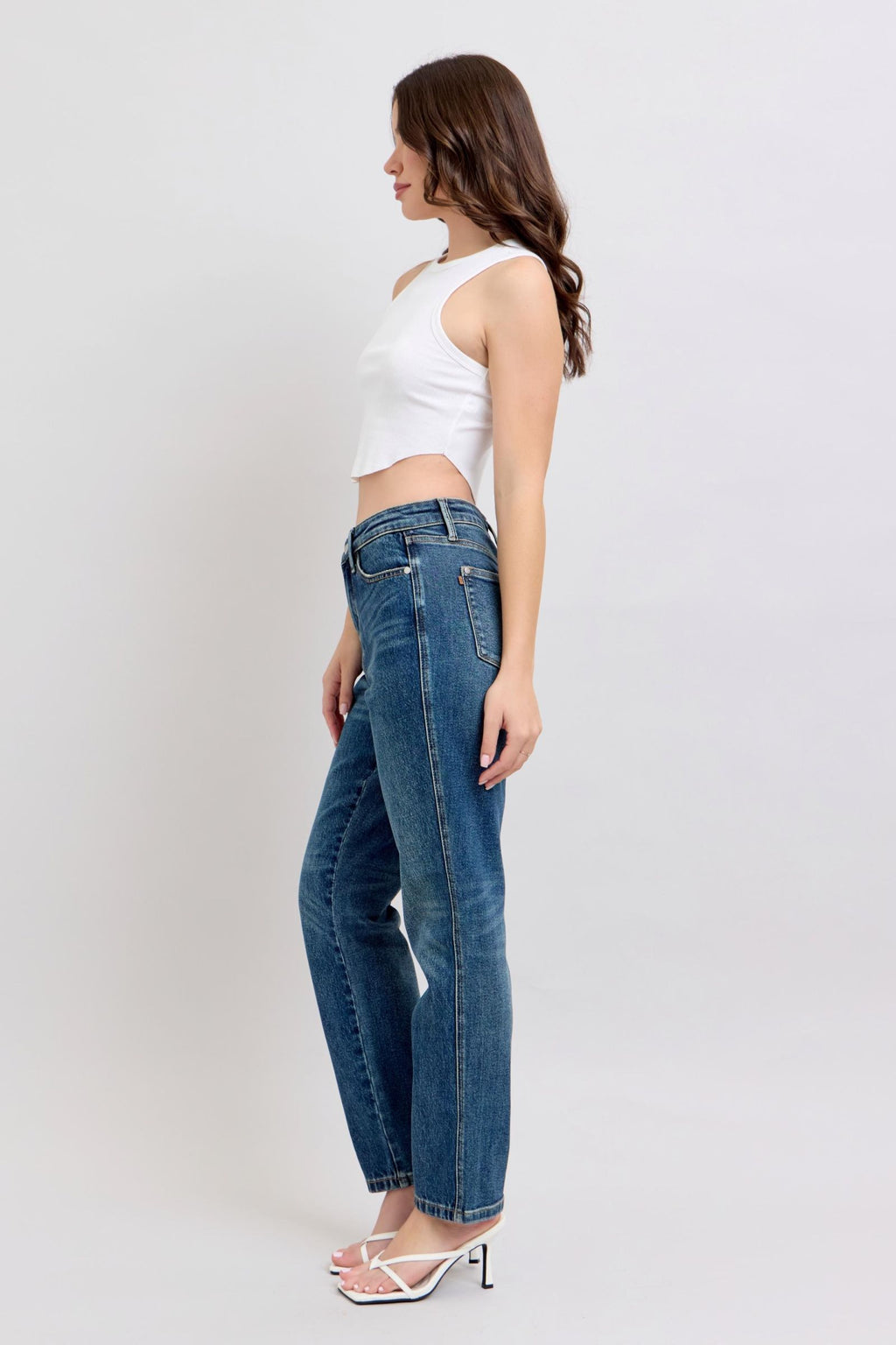 Judy Blue High Waist Rigid Magic Non Destroy Straight
