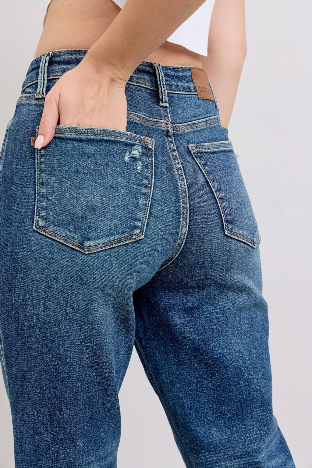 Judy Blue High Waist Rigid Magic Non Destroy Straight
