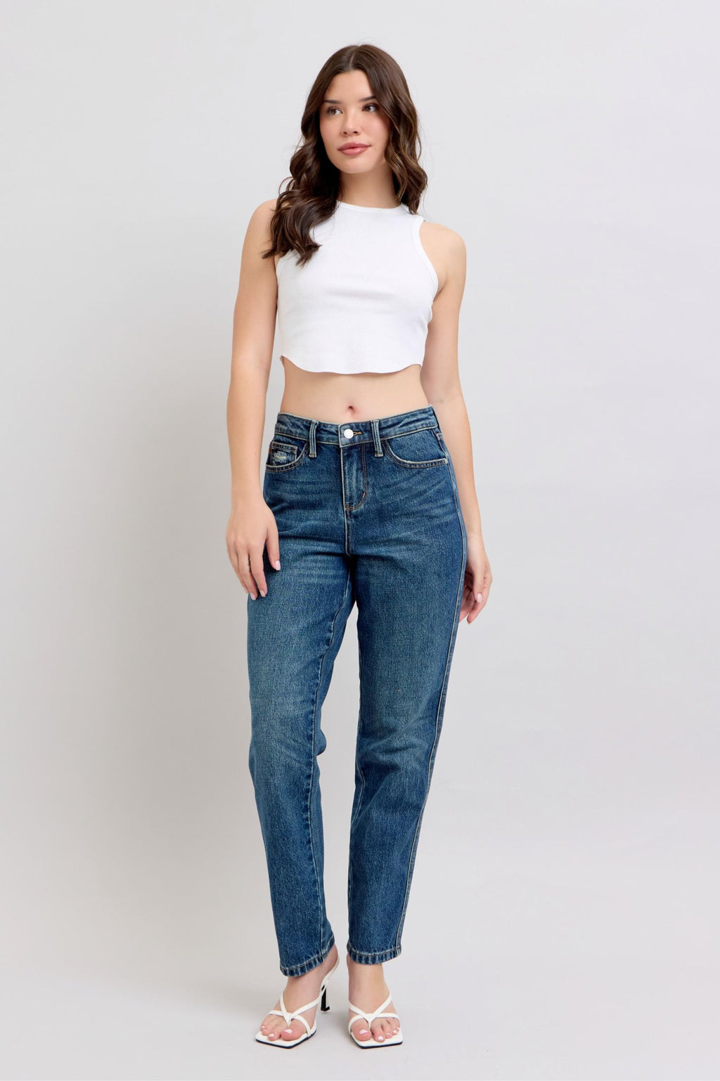 Judy Blue High Waist Rigid Magic Non Destroy Straight