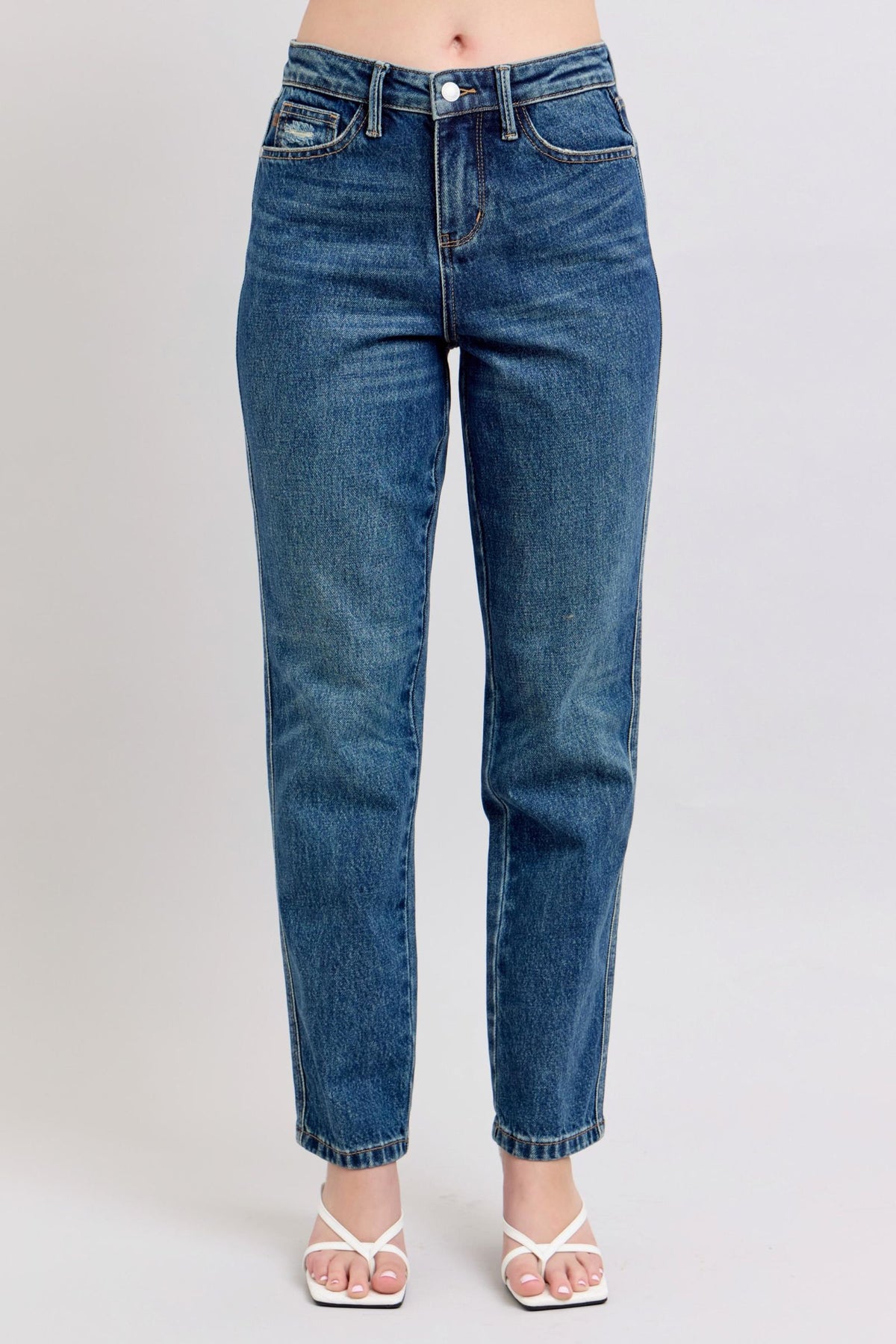 Judy Blue High Waist Rigid Magic Non Destroy Straight