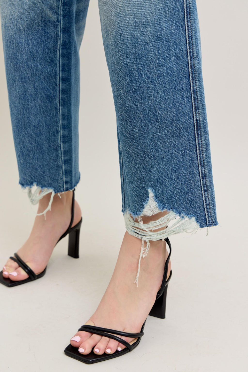 Judy Blue High Waist Rigid Magic Destroy Wide Leg Crop