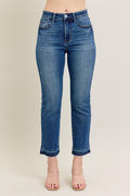Judy Blue High Waist Vintage Medium Wash Release Hem Kick Flare